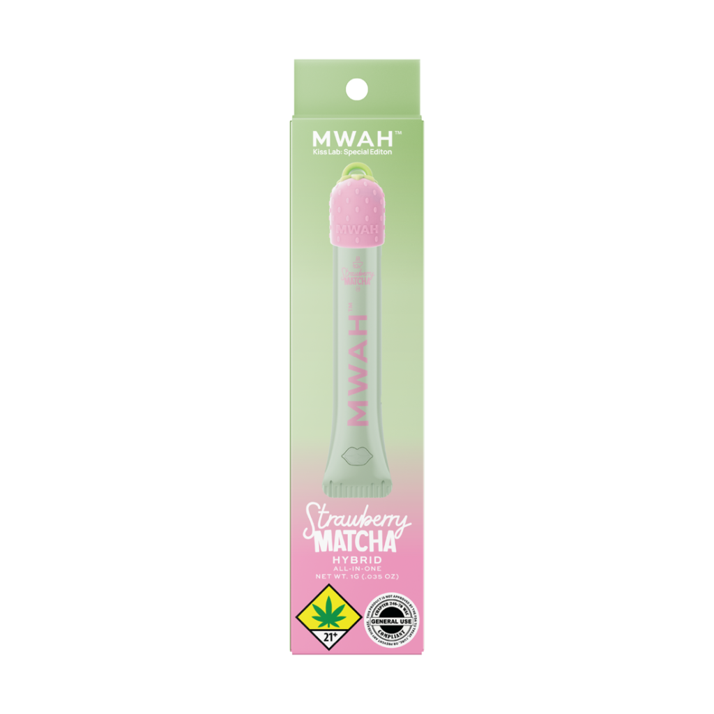 Strawberry Matcha lip gloss pen retail packaging